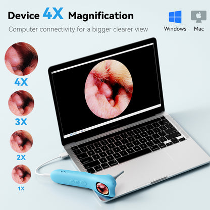 WiFi Pet Ear Canal Endoscope with Animal Euff
