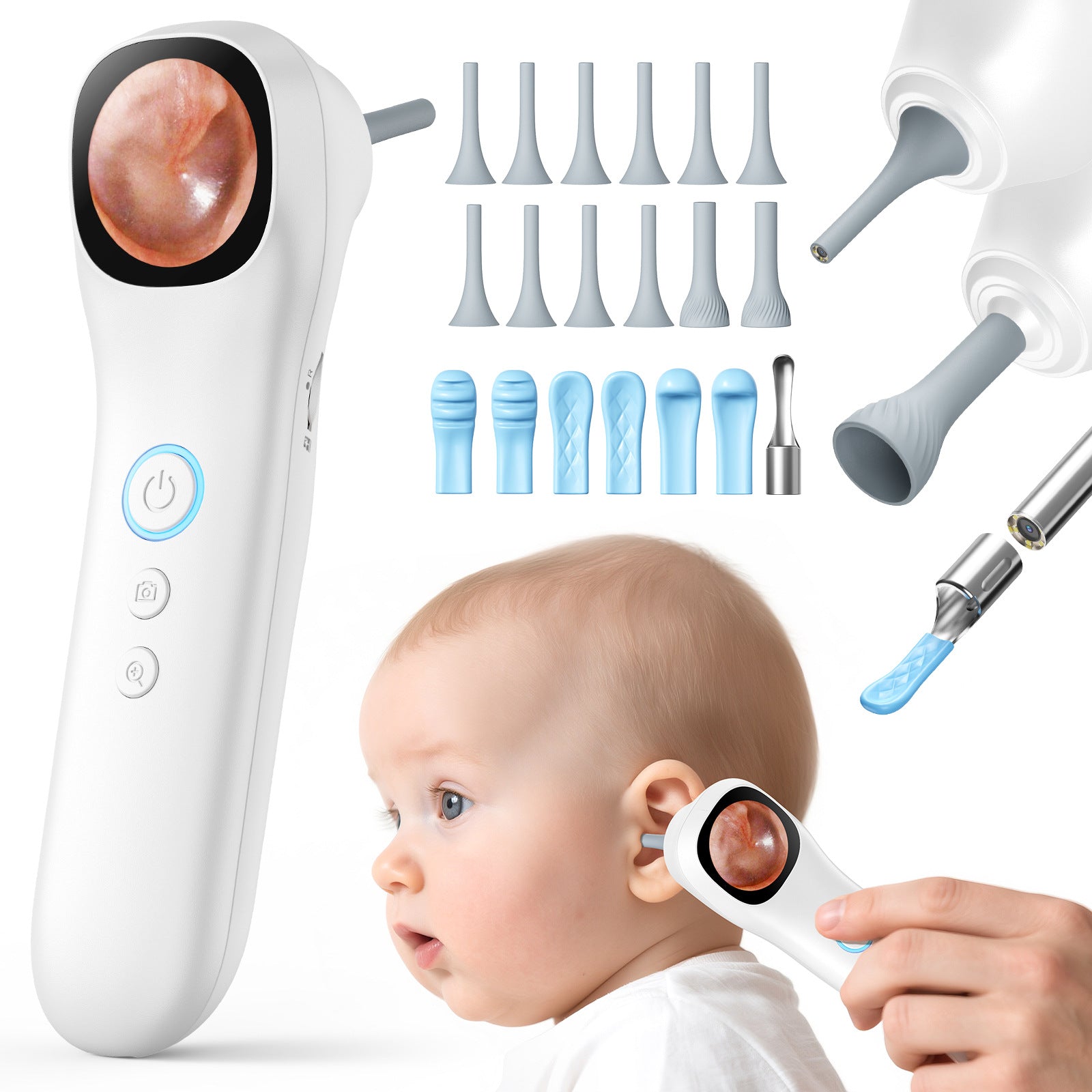 WiFi Pet Ear Canal Endoscope with Animal Euff