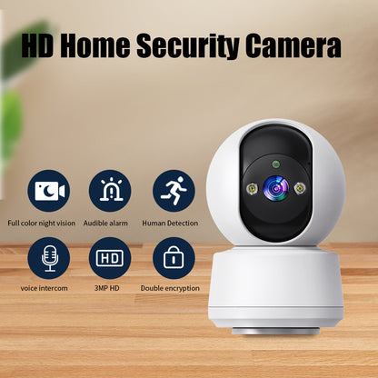 WiFi PTZ Home Camera with Voice Intercom and Night Vision