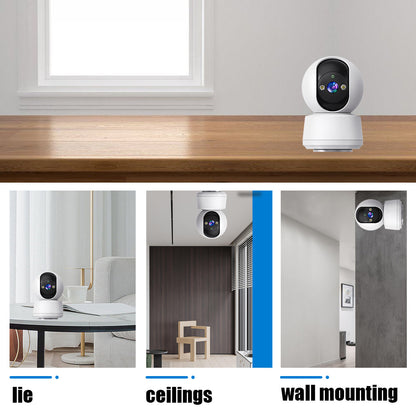 WiFi PTZ Home Camera with Voice Intercom and Night Vision