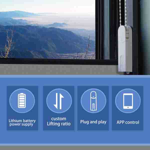 Wifi Remote Control Rope Pull Bead Venetian Blind Motor