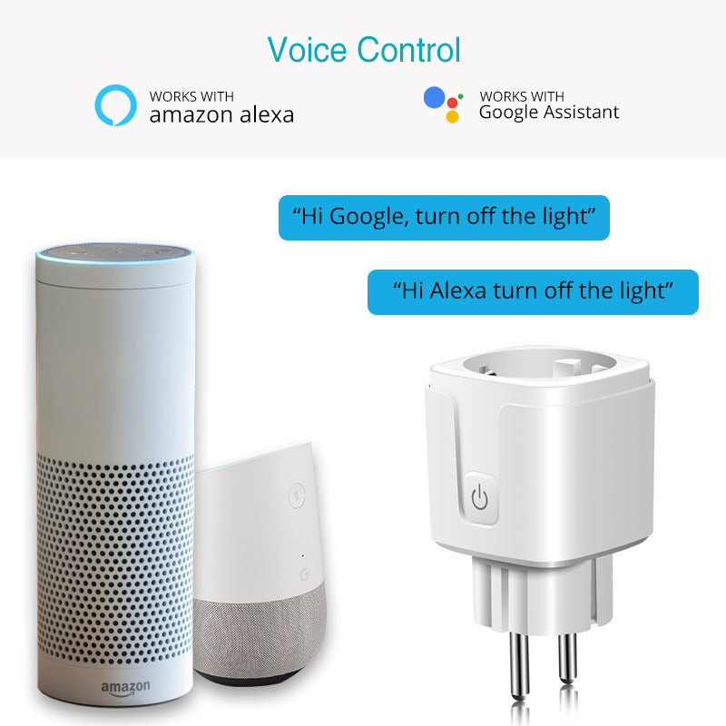 WiFi Smart Socket with Power Measurement Voice Control