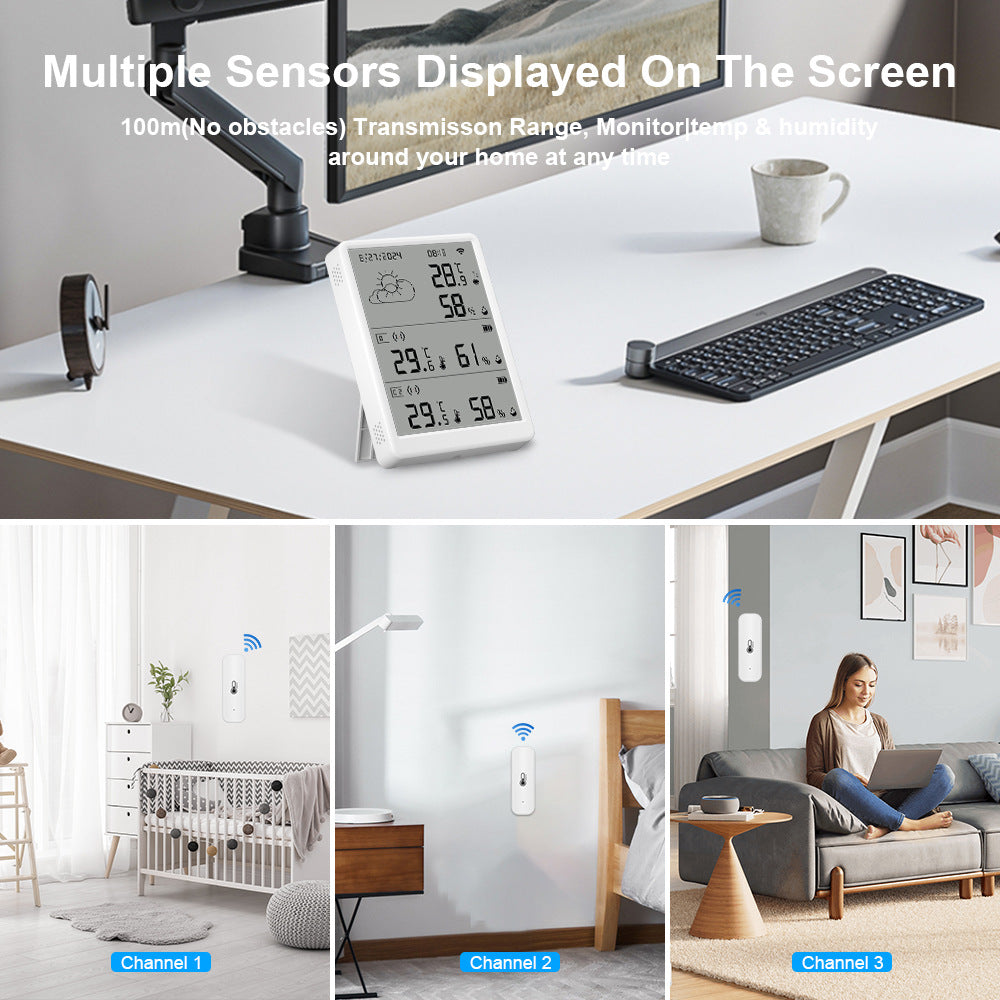 WiFi Temperature Humidity Monitor with Smart Home Integration