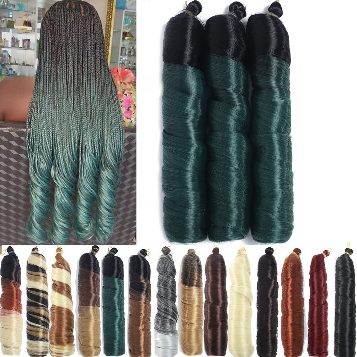 Wig with French Curls, Long Wavy Hair