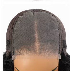 Wig with real human hair strands