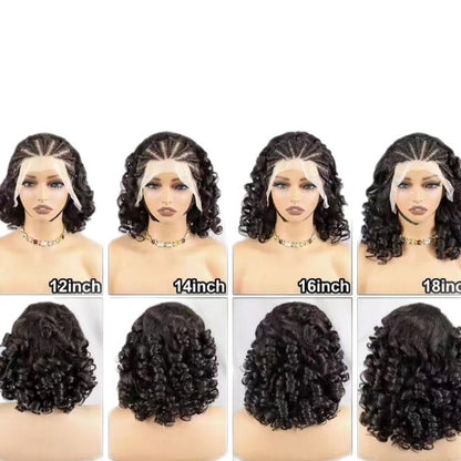 Wig with real human hair strands