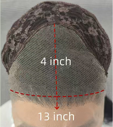 Wig with real human hair strands