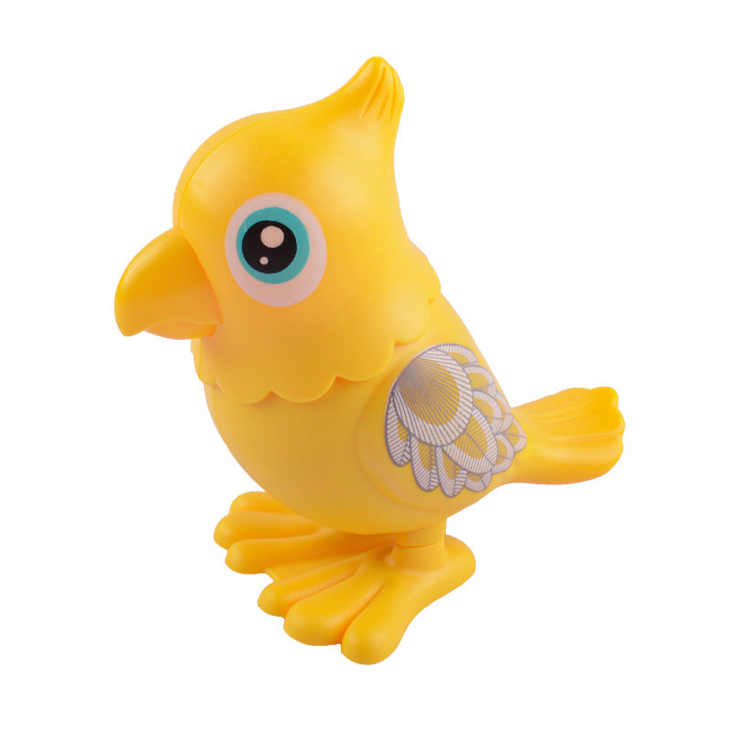 Wind Up Jumping Parrot Toy