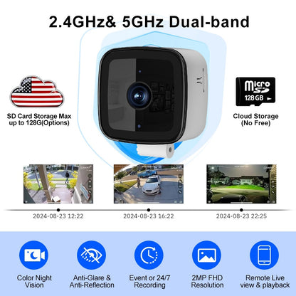Window security surveillance camera