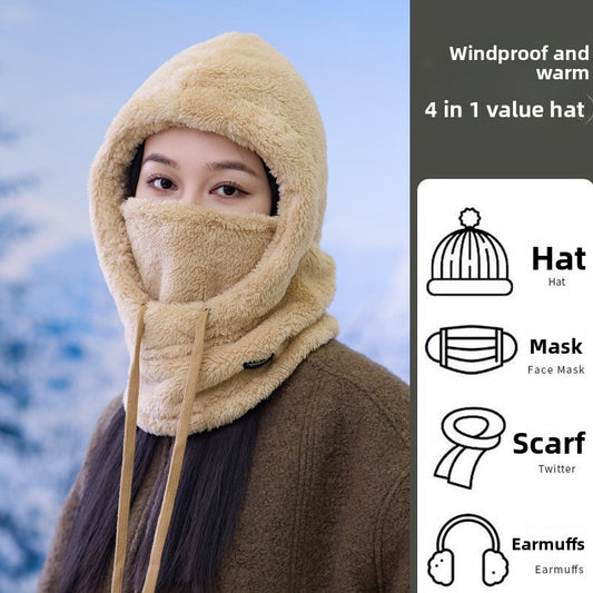 Windproof and cold-resistant hat for cycling