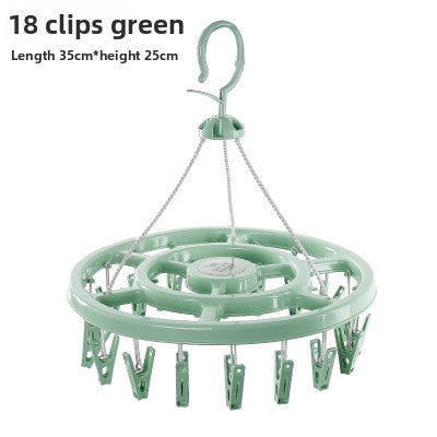 Windproof Clothes Drying Rack with Plastic Clips