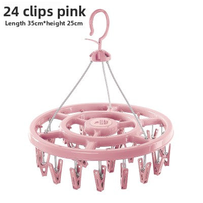 Windproof Clothes Drying Rack with Plastic Clips