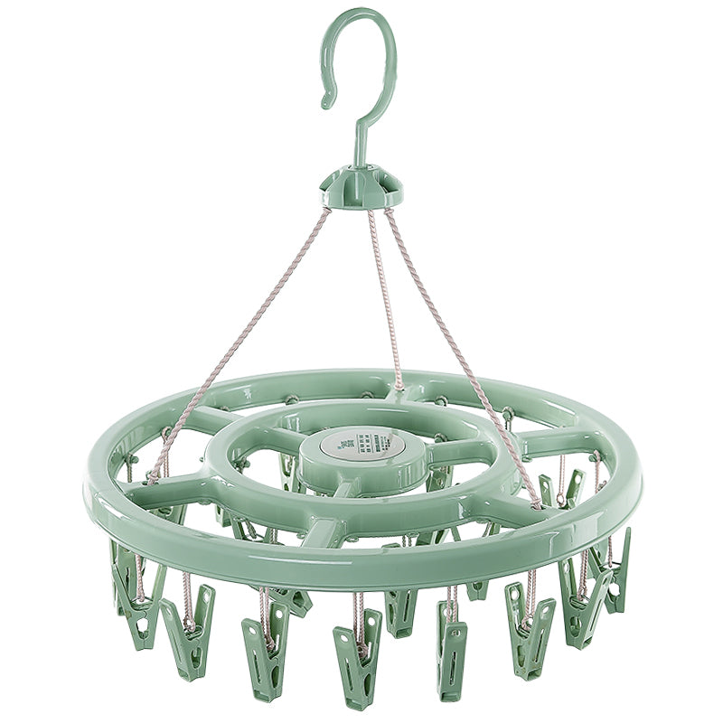 Windproof Clothes Drying Rack with Plastic Clips