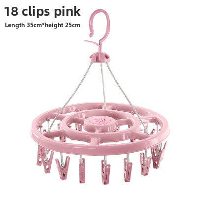 Windproof Clothes Drying Rack with Plastic Clips