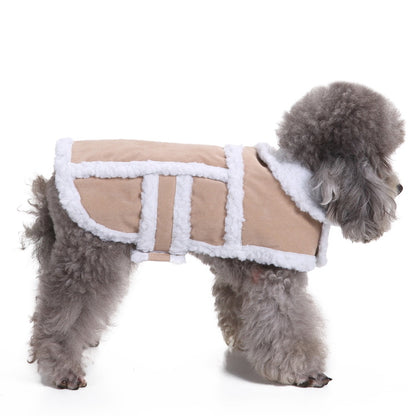 Windproof zippered hooded pet clothing