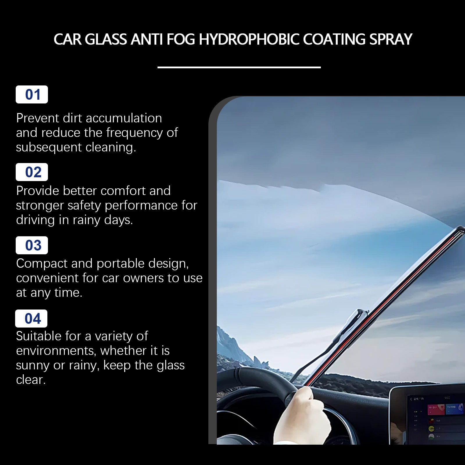 Windshield Water Repellent Spray