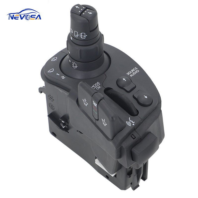 Windshield wiper steering column switch