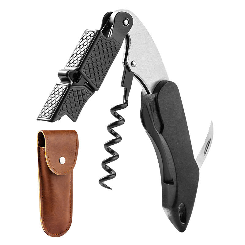 Wine bottle opener