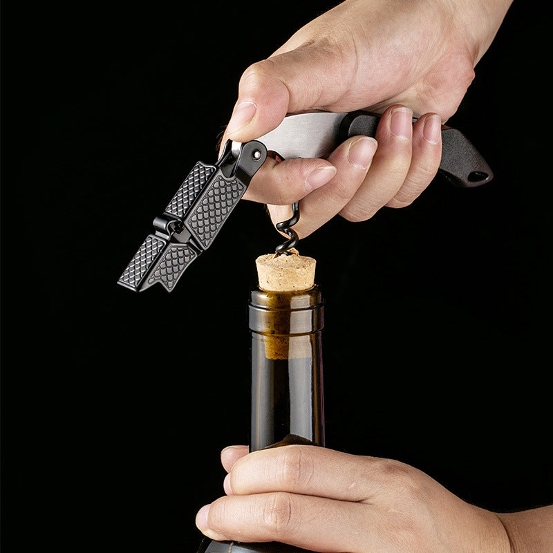 Wine bottle opener