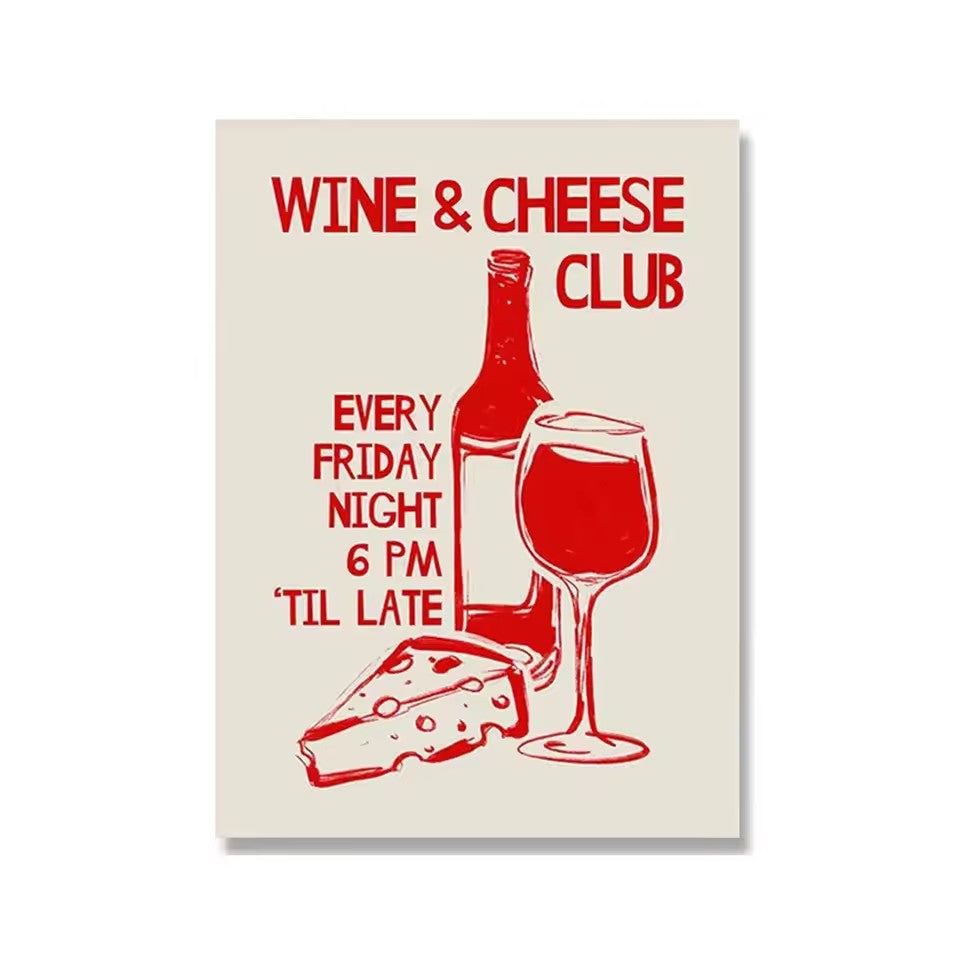 Wine Themed Modern Canvas