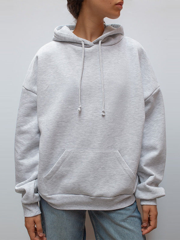 Wing-patterned hooded sweatshirt