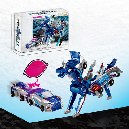 Winged Pegasus Transformable Toy with Magnetic Collision Feature