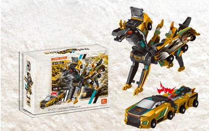 Winged Pegasus Transformable Toy with Magnetic Collision Feature