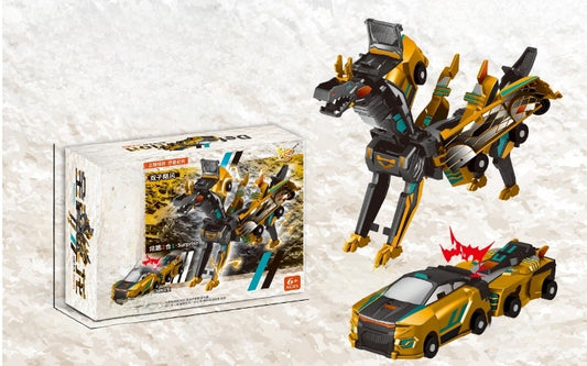 Winged Pegasus Transformable Toy with Magnetic Collision Feature