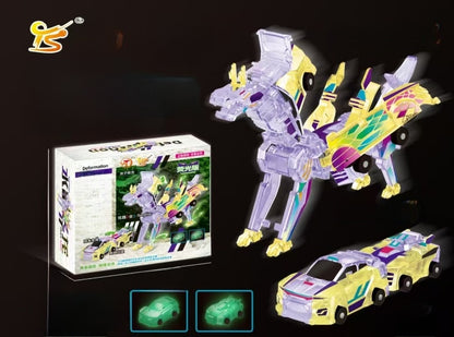 Winged Pegasus Transformable Toy with Magnetic Collision Feature