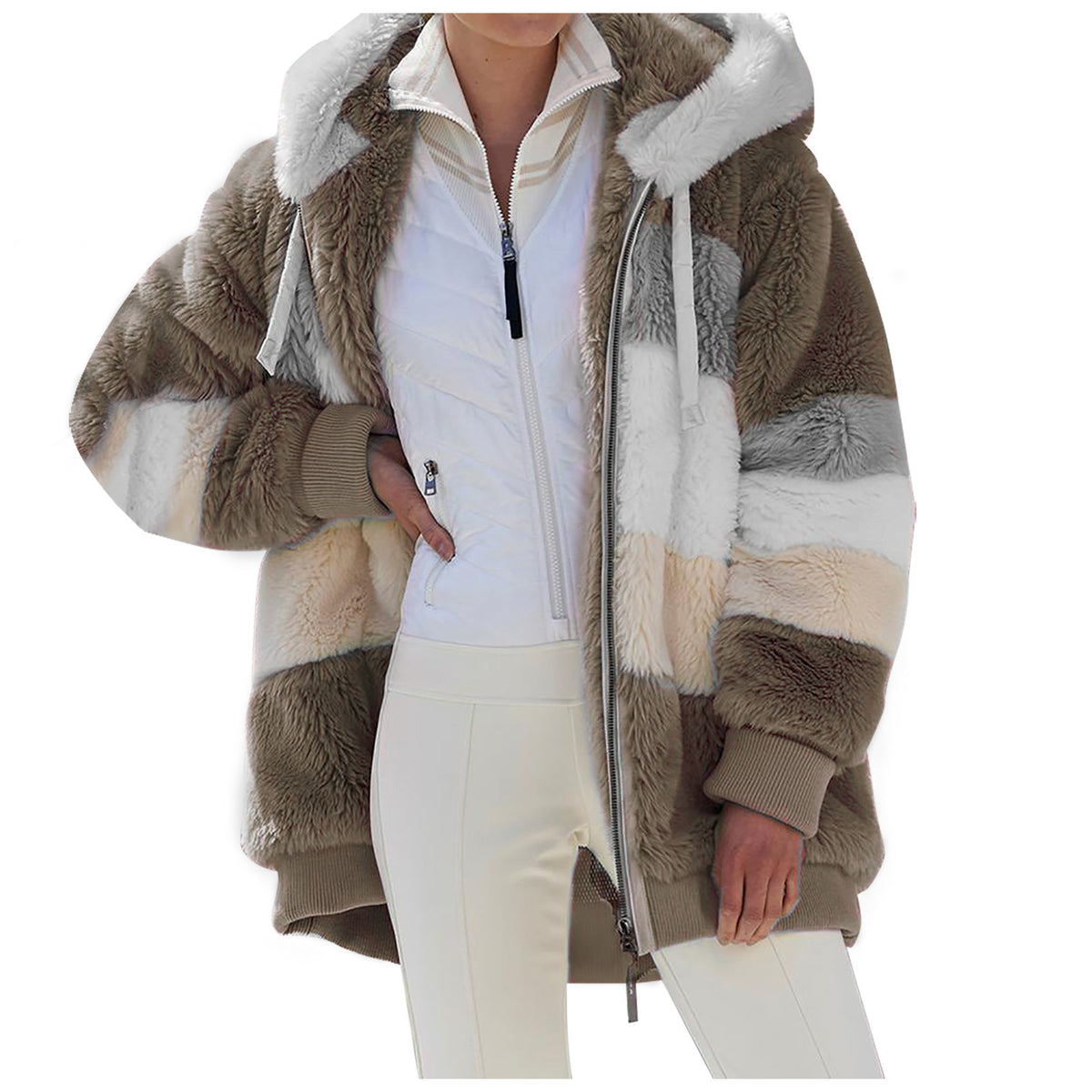 Winter and autumn warm plush coat