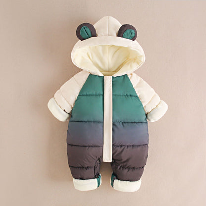 Winter baby fleece sleeping suit