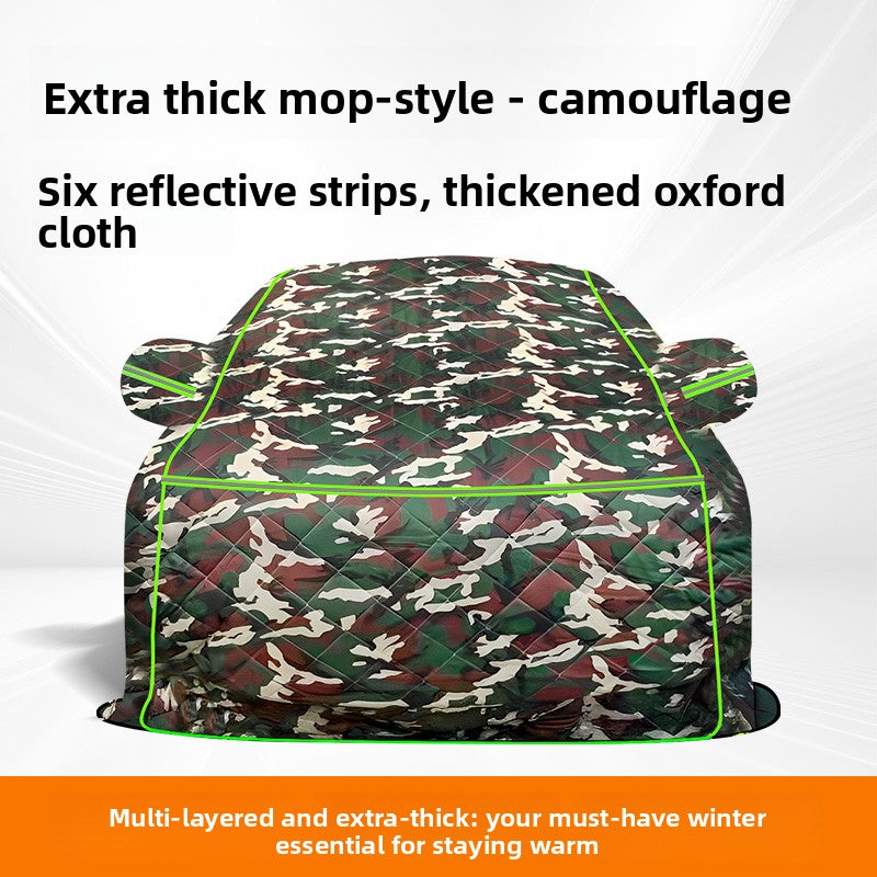 Winter Car Cover Thickened Oxford Cloth Full Protection