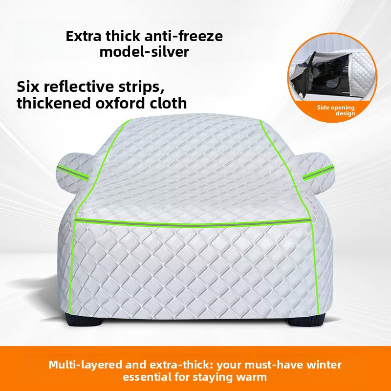 Winter Car Cover Thickened Oxford Cloth Full Protection