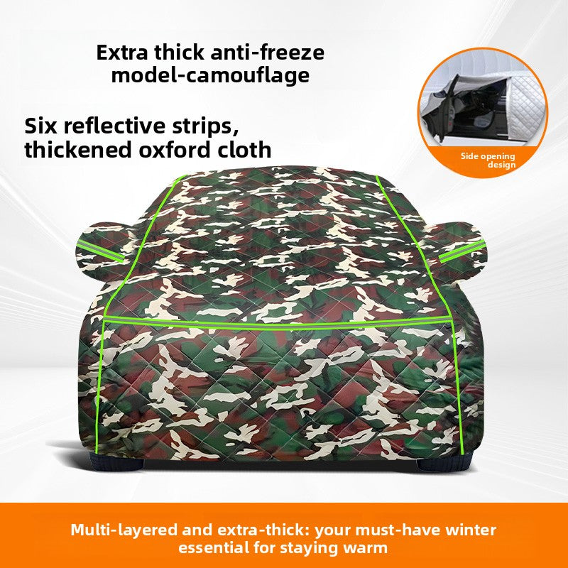 Winter Car Cover Thickened Oxford Cloth Full Protection