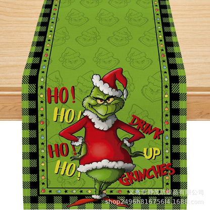 Winter Christmas tablecloth coffee table cloth