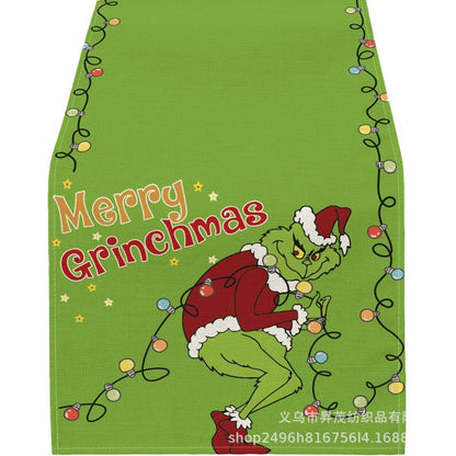 Winter Christmas tablecloth coffee table cloth