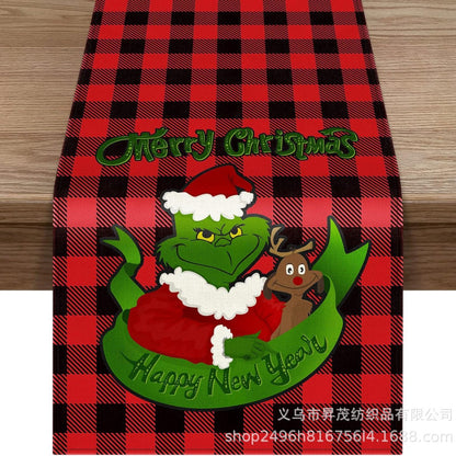 Winter Christmas tablecloth coffee table cloth