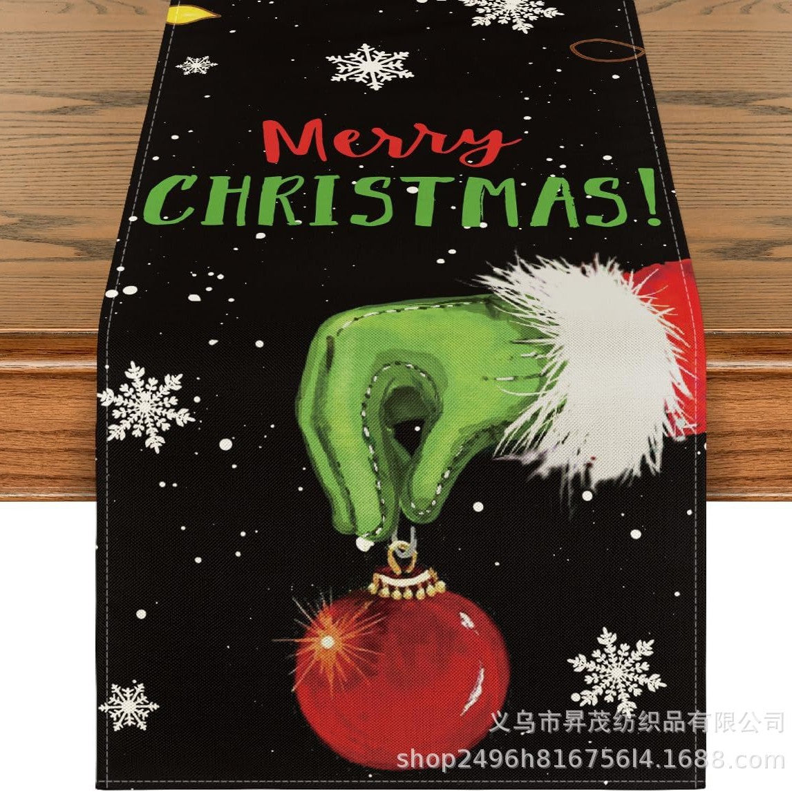 Winter Christmas tablecloth coffee table cloth