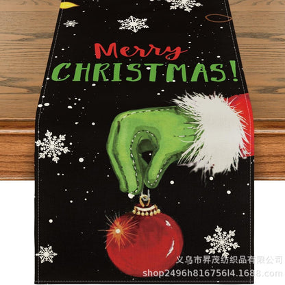 Winter Christmas tablecloth coffee table cloth