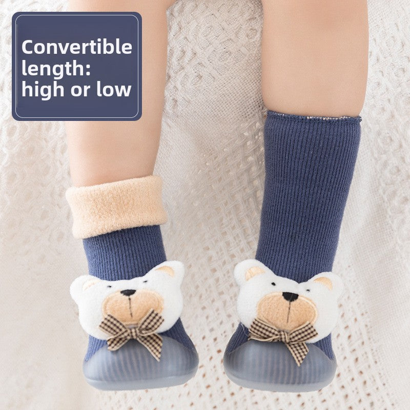 Winter cotton warm baby floor socks