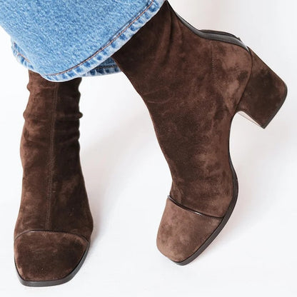 Winter Fashion High Heel Suede Women Boots
