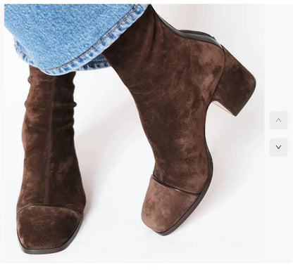Winter Fashion High Heel Suede Women Boots