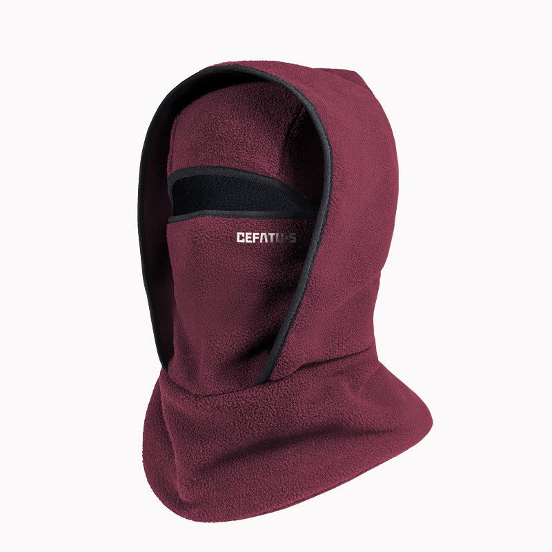 Winter Fleece Hat Neck Gaiter Face Mask