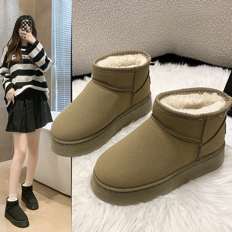 Winter Fleece-Lined Snow Boots