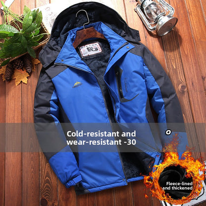 Winter Fleece-Lined Thickened Men's Jacket