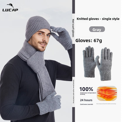 Winter Hat Scarf Gloves Set