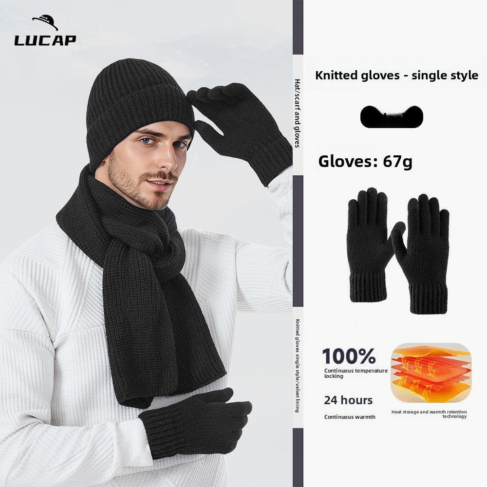 Winter Hat Scarf Gloves Set