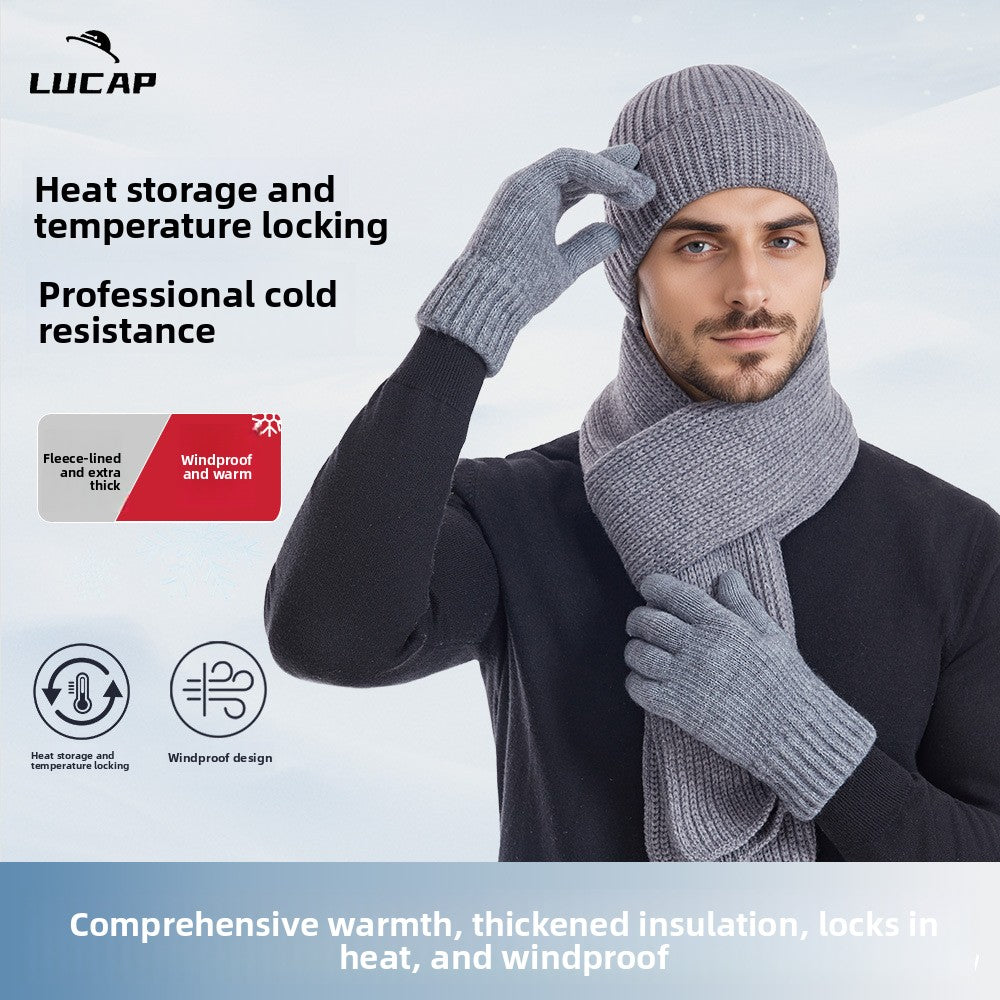 Winter Hat Scarf Gloves Set