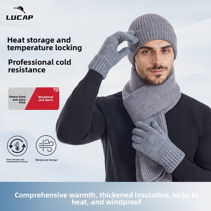 Winter Hat Scarf Gloves Set