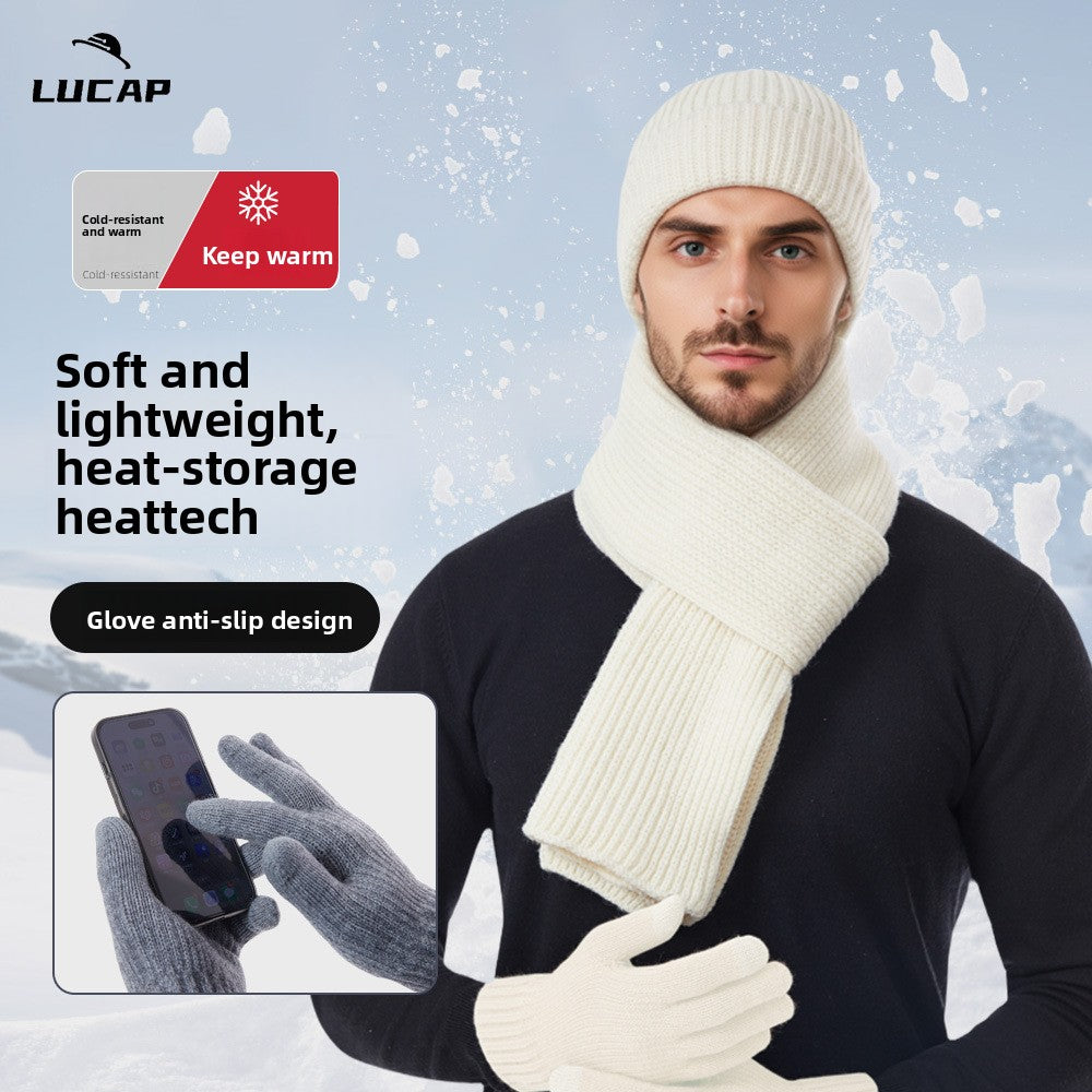 Winter Hat Scarf Gloves Set